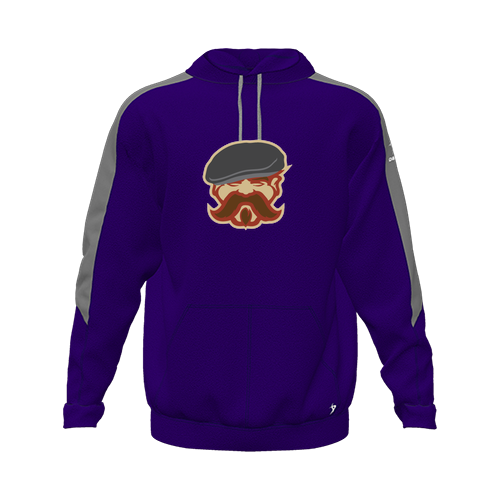 [CUS-DFW-HOOD-FLC-LSL-PUR-YXS-LOGO3] Hoodie (Youth XS, Purple, Logo 3)