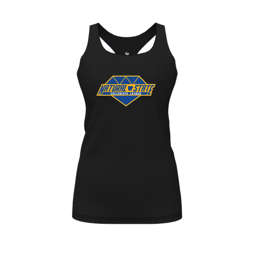 [CUS-DFW-RCBK-PER-BLK-FYS-LOGO2] Racerback Tank Top (Female Youth S, Black, Logo 2)