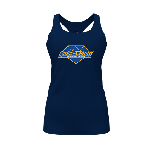 [FT0TRBNV-FYS-LOGO2] Decker Racerback Tank Top (Female Youth S, Navy, Logo 2)