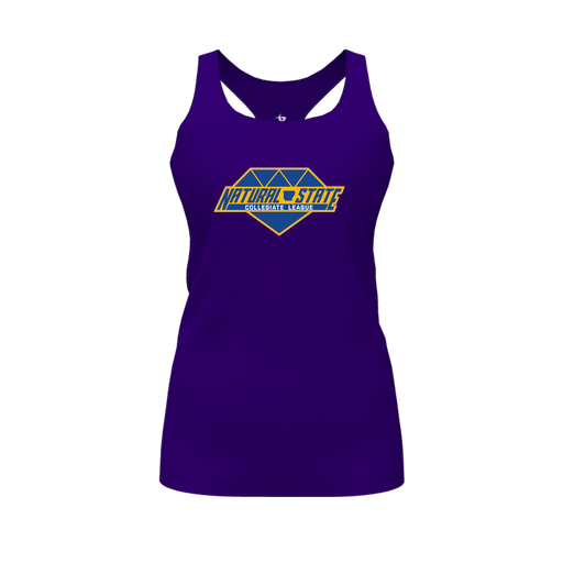 [FT0TRBPP-FYS-LOGO2] Decker Racerback Tank Top (Female Youth S, Purple, Logo 2)