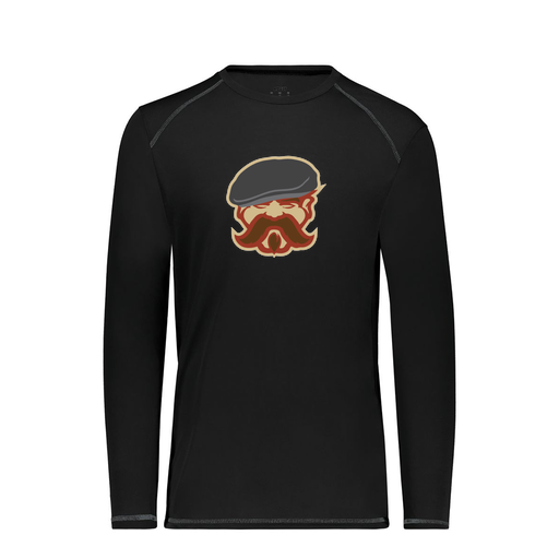 [6845.080.S-LOGO3] Men's SoftTouch Long Sleeve (Adult S, Black, Logo 3)