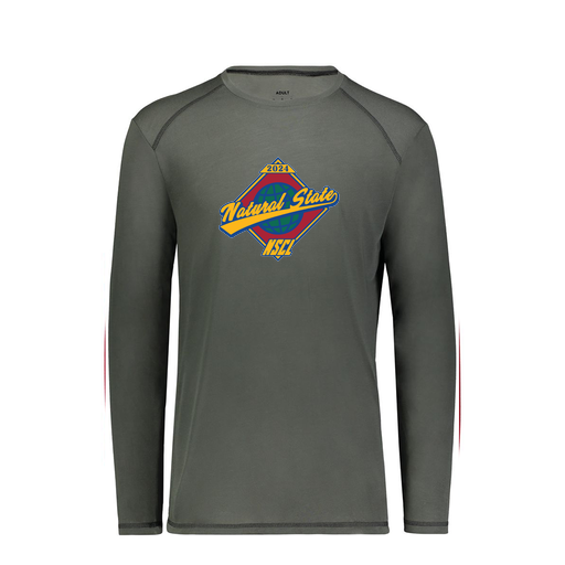 [6846.98D.S-LOGO1] Youth SoftTouch Long Sleeve (Youth S, Gray, Logo 1)