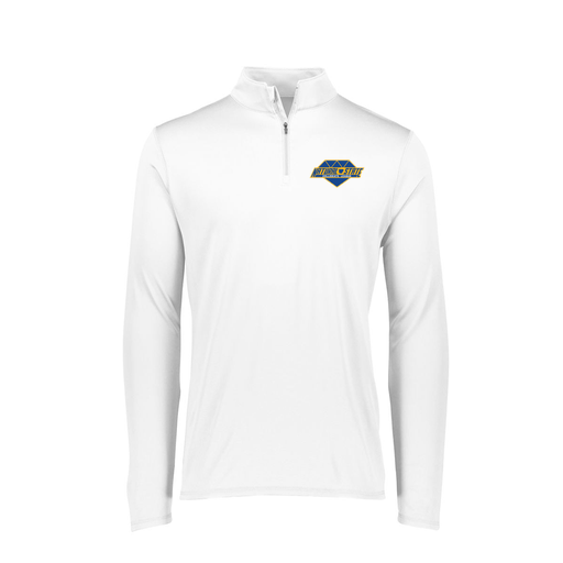 [FTLQFLWH-FAXS-LOGO2] Decker Women's Flex-Lite 1/4 Zip Shirt (Female Adult XS, White, Logo 2)