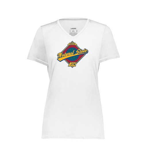[6844.005.XS-LOGO1] Women's SoftTouch Short Sleeve (Female Adult XS, White, Logo 1)
