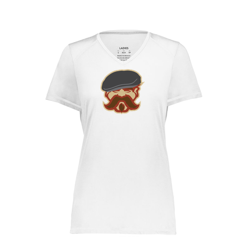[6844.005.XS-LOGO3] Women's SoftTouch Short Sleeve (Female Adult XS, White, Logo 3)