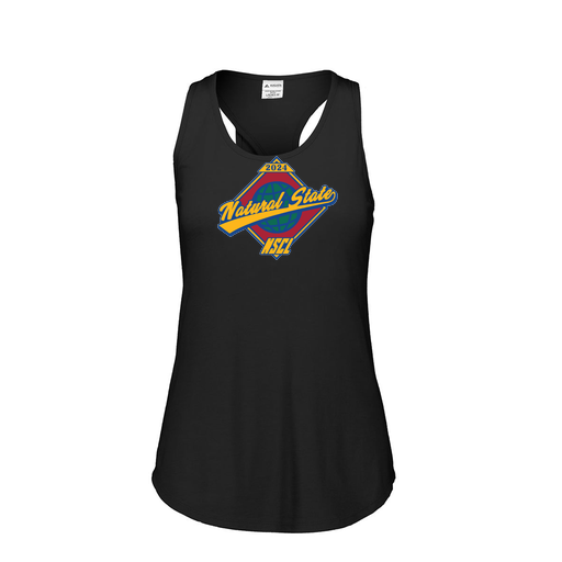 [3078.K94.S-LOGO1] Ladies Tri Blend Tank Top (Female Adult S, Black, Logo 1)