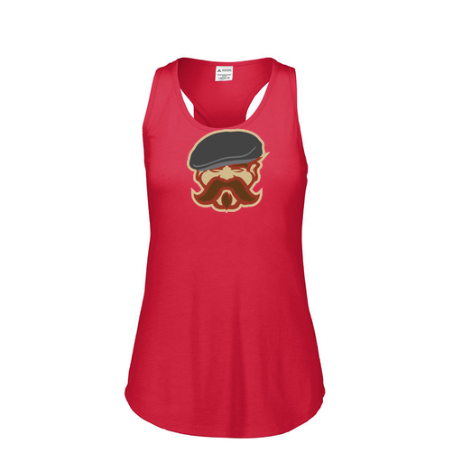 [FT0TUBRD-FAS-LOGO3] Ladies Tri Blend Tank Top (Female Adult S, Red, Logo 3)