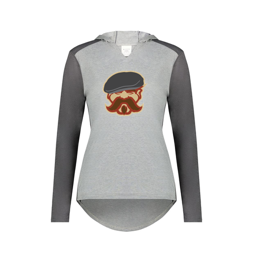 [6902.30V.XS-LOGO3] Ladies Vintage Hoodie (Female Adult XS, Gray, Logo 3)