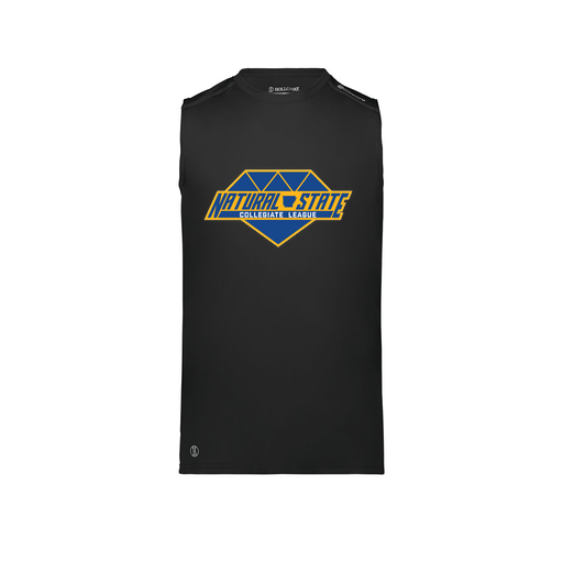 [222593.080.S-LOGO2] Men's CoolDry TankTop (Adult S, Black, Logo 2)