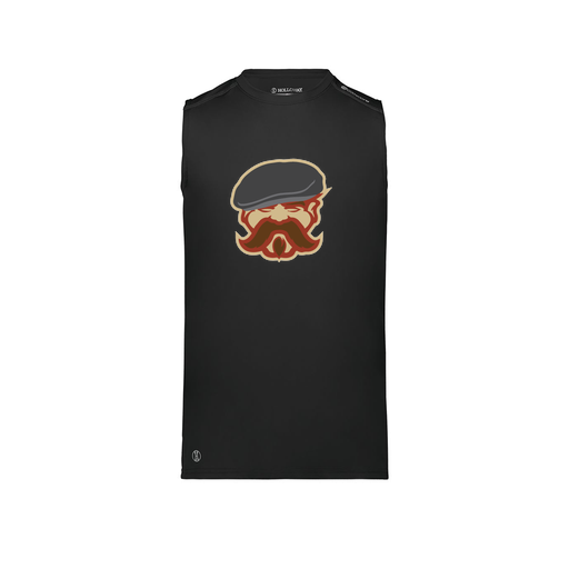 [222593.080.S-LOGO3] Men's CoolDry TankTop (Adult S, Black, Logo 3)