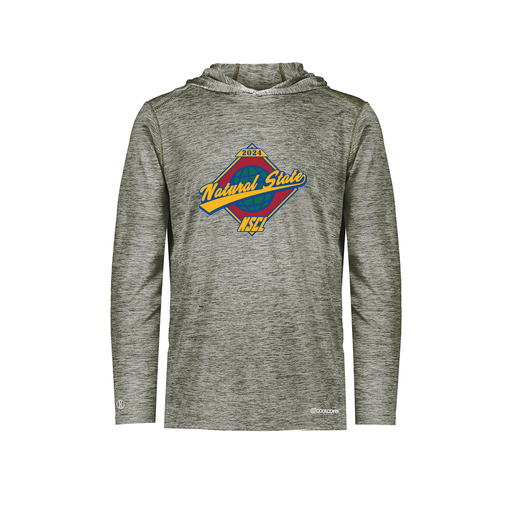 [FOLHCGGY-AS-LOGO1] Men's Charge Hoodie (Adult S, Gray, Logo 1)