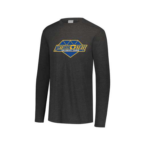 [FTLCUBBK-AXS-LOGO2] Decker Men's Tri-Blend T-Shirt - Long Sleeve (Adult XS, Black, Logo 2)
