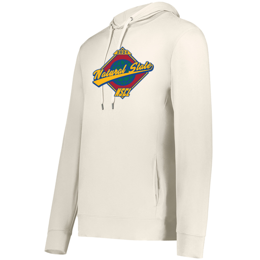 [222598.907.S-LOGO1] Men's Ventura Thin Knit Hoodie (Adult S, White, Logo 1)