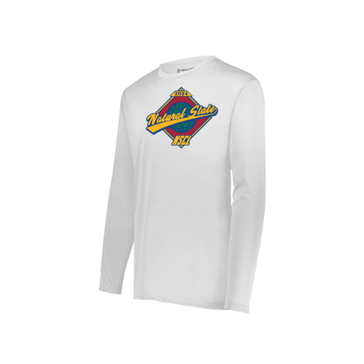 [222823.005.S-LOGO1] Youth LS Smooth Sport Shirt (Youth S, White, Logo 1)
