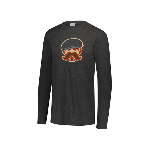 [3076.K94.S-LOGO3] Youth LS Ultra-blend T-Shirt (Youth S, Black, Logo 3)