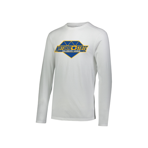 [3076.005.S-LOGO2] Youth LS Ultra-blend T-Shirt (Youth S, White, Logo 2)