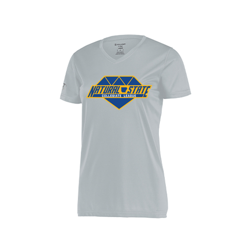 [222820.099.S-LOGO2] Ladies Movement Dri Fit Shirt (Female Adult S, Silver, Logo 2)