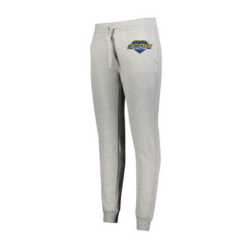 [229748.017.XS-LOGO2] Ladies 60/40 Fleece Jogger (Female Adult XS, Silver, Logo 2)