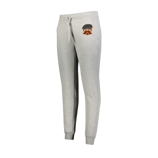 [229748.017.XS-LOGO3] Ladies 60/40 Fleece Jogger (Female Adult XS, Silver, Logo 3)